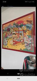 Puzzle quadro cartoni animati Flintstones 