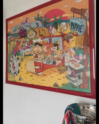 Puzzle quadro cartoni animati Flintstones 