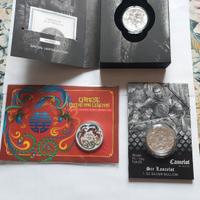 LOTTO 3 MONETE DA 1oz Ag