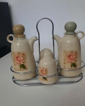 menage da tavola olio aceto sale pepe