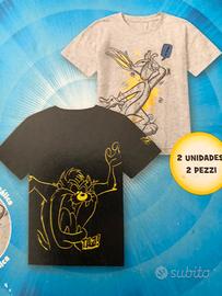 2 T-shirt Girocollo Looney Tunes unisex