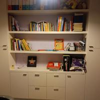 Mobile libreria casa o ufficio bianco