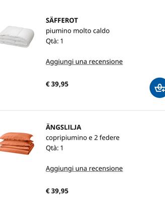 PIUMONE MOLTO CALDO IKEA
