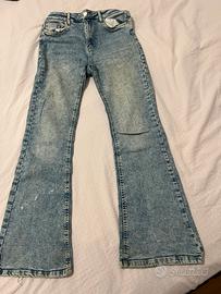 Jeans denim a zampa di Calliope