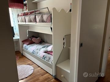 Letto castello scorrevole