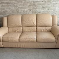 Divano Letto in vera pelle 3 posti Chateau d'ax