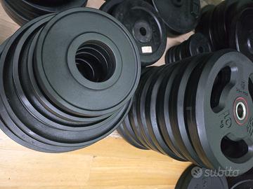 Panca, pesi bumper  palestra, rack, manubri