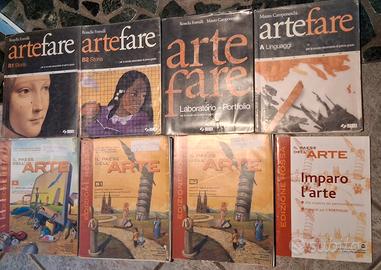 Lotto libri Arte e Immagine medie SEI e Mondadori