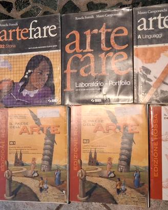 Lotto libri Arte e Immagine medie SEI e Mondadori