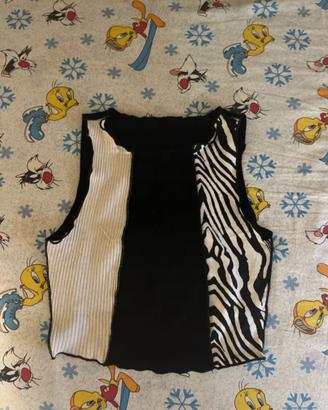 Top t-shirt colorato da donna estiva