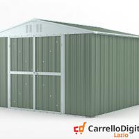 Box struttura lamiera Acciaio 327x307 verde