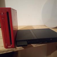 Wii con diversi giochi e accessori