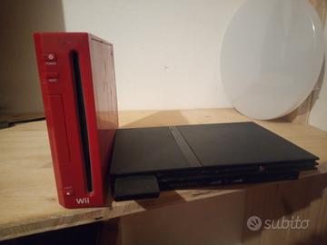 Wii con diversi giochi e accessori