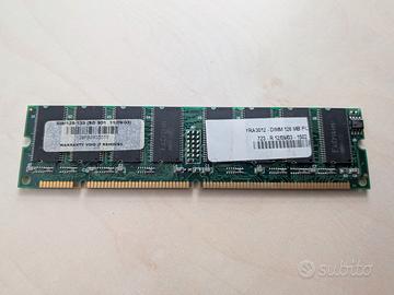 2x 128MB SDRAM PC133 168 Pin DIMM Extram Vintage