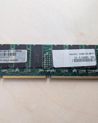 2x 128MB SDRAM PC133 168 Pin DIMM Extram Vintage