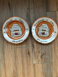 2 piatti decorativi collezione vietri mare