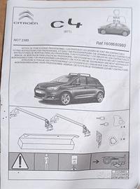 Barre Portatutto Originali Citroën C4 (2010-2018)