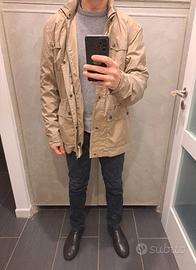 Parka Tucano in tessuto tecnico, color avana