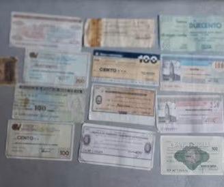 LOTTO BANCONOTE E MINI ASSEGNI