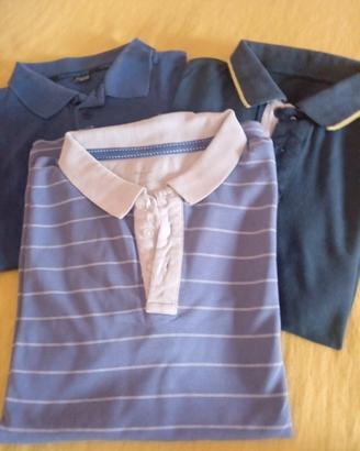 set 3 polo taglia M ragazzo uomo