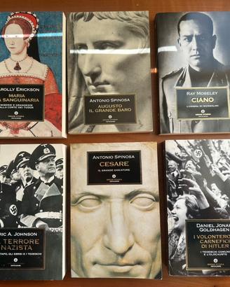 6 Libri Saggistica Storica - Oscar Mondadori+omagg