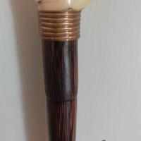 antico vittoriano bastone passeggio levriero raro