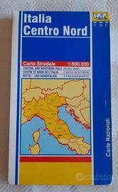 4 Cartine Stradali Italia ed Europa Vintage