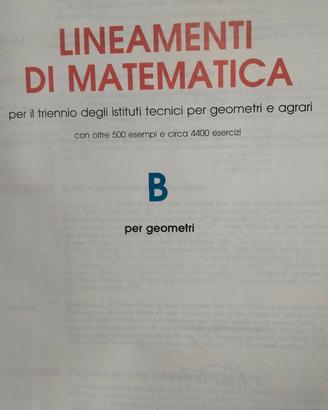 Volume: Lineamenti di Matematica"