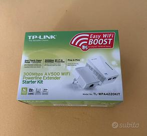 Kit TP-Link Powerline Extender AV500 + Wi-Fi N300