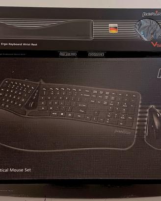 Perixx Tastiera + Mouse + Supporto ergonmici