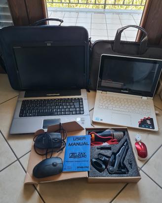 2 Laptop (HP/Lenovo) + Microfono Professionale Zax