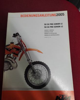 Manuale d'uso ktm 50 sx pro junior lc
