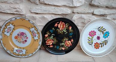 3 vassoi Vintage 