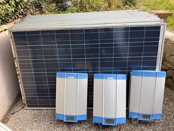 Stock pannelli fotovoltaici 245W + 3 inverter Mast
