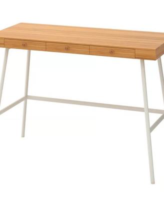 Scrivania IKEA LILLÅSEN bambù con sedia omaggio
