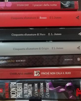 Romanzi erotici titoli vari 