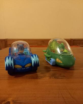 PJ Masks Catboy con flitzer e PJ Geco con Gecomob