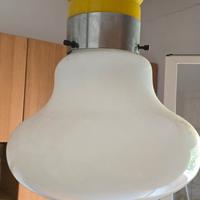 lampadario forma di lampadina porcellana e vetro 