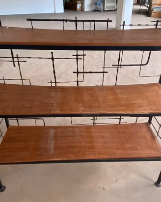Libreria / Scaffale vintage in ferro battuto