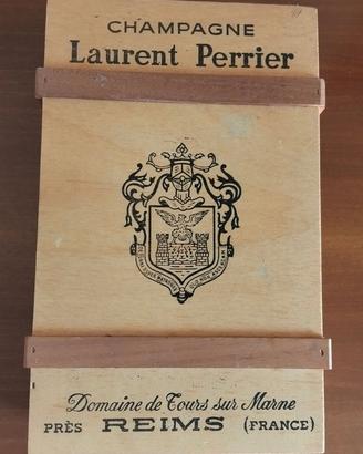 Scatola vuota in legno di Champagne Laurent-Perrie