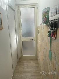 Porta in alluminio con vetro