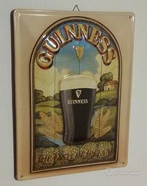 Targa in Metallo Guinness birra Taste of Ireland