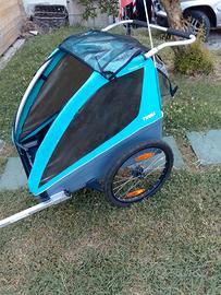 Rimorchio 2 bambini THULE bicicletta 