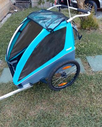 Rimorchio 2 bambini THULE bicicletta 