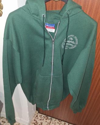 felpa champion university rockefeller verde taglia