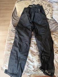 Pantalone moto anti vento e pioggia con trapunta