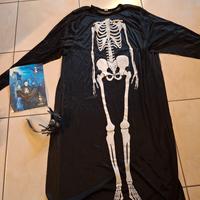 vestito lungo scheletro tulle