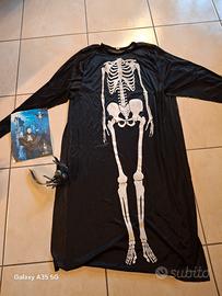 vestito lungo scheletro tulle