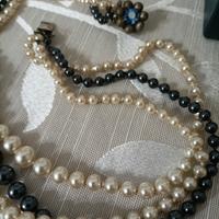 Collana di perle artificiali tre fili 