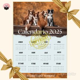 Calendario 2025 contro l'Abbandono  dei cani